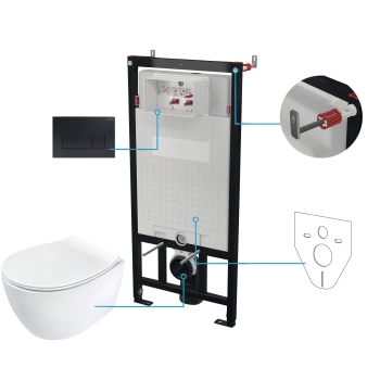Zestaw WC podtynkowy 6 w 1